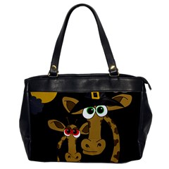 Giraffe Halloween Party Office Handbags by Valentinaart