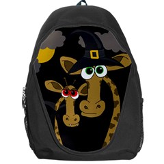 Giraffe Halloween Party Backpack Bag by Valentinaart