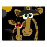 Giraffe Halloween party Double Sided Flano Blanket (Large)  80 x60  Blanket Front