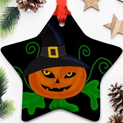 Halloween witch pumpkin Ornament (Star) 