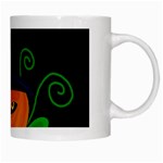 Halloween witch pumpkin White Mugs Right