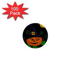 Halloween witch pumpkin 1  Mini Buttons (100 pack) 