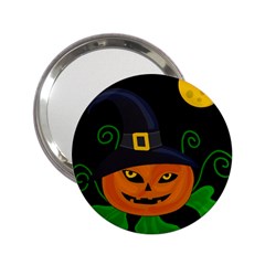 Halloween Witch Pumpkin 2 25  Handbag Mirrors by Valentinaart