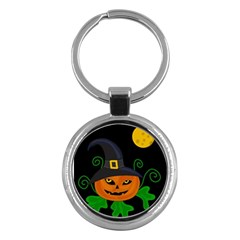 Halloween witch pumpkin Key Chains (Round) 