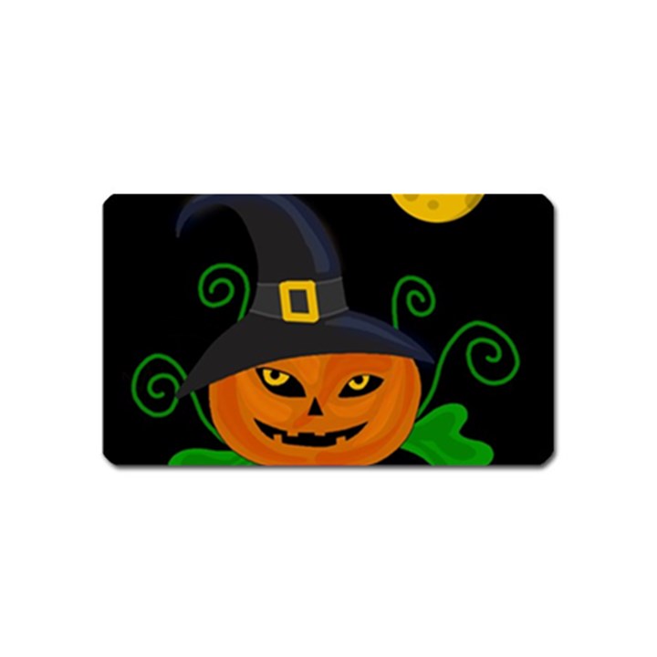 Halloween witch pumpkin Magnet (Name Card)