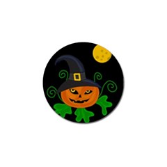 Halloween witch pumpkin Golf Ball Marker