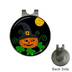 Halloween Witch Pumpkin Hat Clips With Golf Markers by Valentinaart