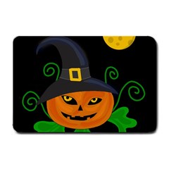 Halloween witch pumpkin Small Doormat 