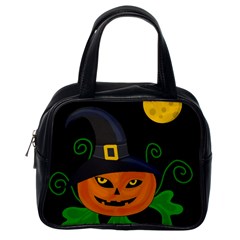 Halloween witch pumpkin Classic Handbags (One Side)