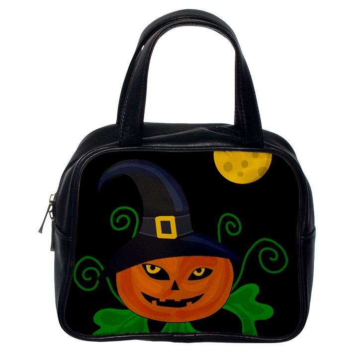 Halloween witch pumpkin Classic Handbags (One Side)