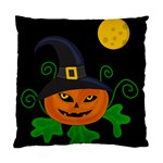 Halloween witch pumpkin Standard Cushion Case (Two Sides) Back