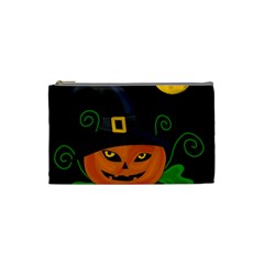 Halloween witch pumpkin Cosmetic Bag (Small) 