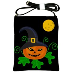 Halloween witch pumpkin Shoulder Sling Bags