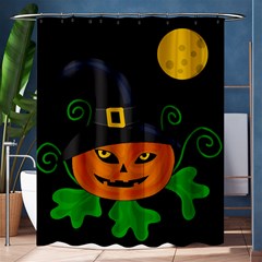 Halloween witch pumpkin Shower Curtain 60  x 72  (Medium) 