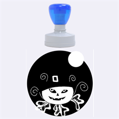 Halloween witch pumpkin Rubber Round Stamps (Large)