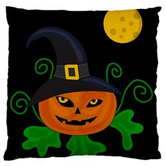 Halloween witch pumpkin Large Cushion Case (Two Sides)