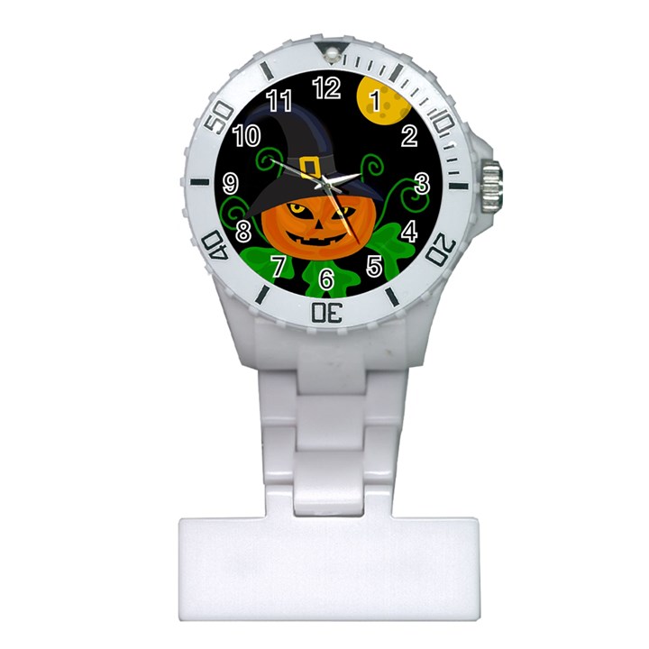 Halloween witch pumpkin Plastic Nurses Watch