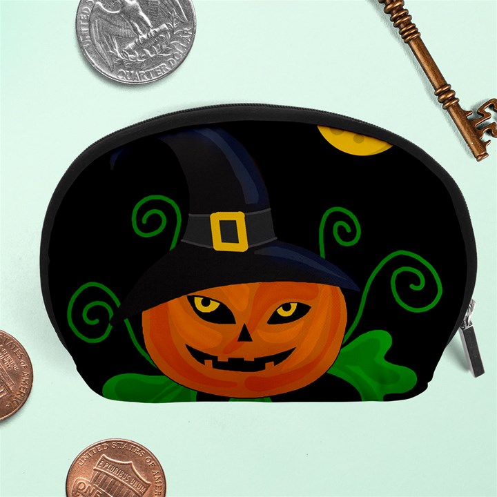 Halloween witch pumpkin Accessory Pouches (Large) 