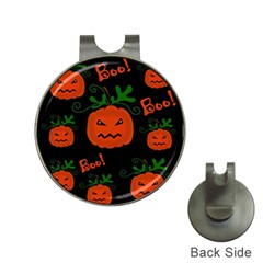 Halloween Pumpkin Pattern Hat Clips With Golf Markers by Valentinaart