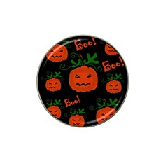 Halloween Pumpkin Pattern Hat Clip Ball Marker by Valentinaart