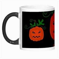 Halloween Pumpkin Pattern Morph Mugs by Valentinaart