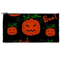 Halloween Pumpkin Pattern Pencil Cases by Valentinaart