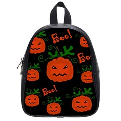 Halloween Pumpkin Pattern School Bags (small)  by Valentinaart