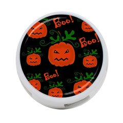 Halloween Pumpkin Pattern 4-port Usb Hub (two Sides)  by Valentinaart