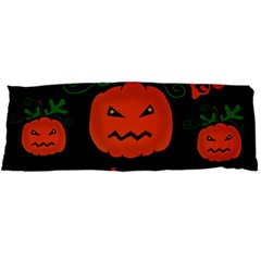 Halloween Pumpkin Pattern Body Pillow Case Dakimakura (two Sides) by Valentinaart