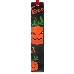 Halloween Pumpkin Pattern Large Book Marks by Valentinaart