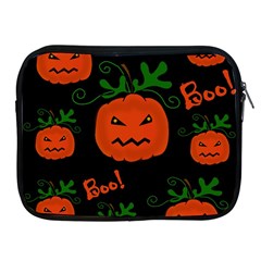 Halloween Pumpkin Pattern Apple Ipad 2/3/4 Zipper Cases by Valentinaart