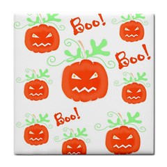 Halloween Pumpkins Pattern Tile Coasters by Valentinaart