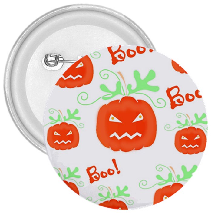 Halloween pumpkins pattern 3  Buttons