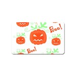 Halloween pumpkins pattern Magnet (Name Card) Front