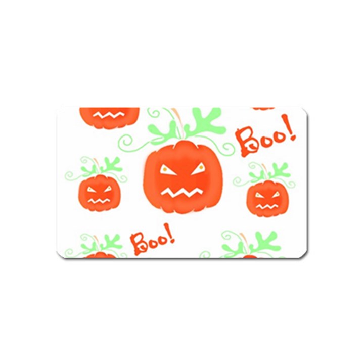 Halloween pumpkins pattern Magnet (Name Card)