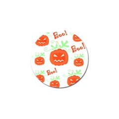 Halloween Pumpkins Pattern Golf Ball Marker by Valentinaart