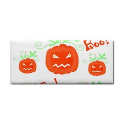 Halloween Pumpkins Pattern Hand Towel by Valentinaart