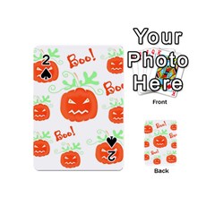 Halloween Pumpkins Pattern Playing Cards 54 (mini)  by Valentinaart