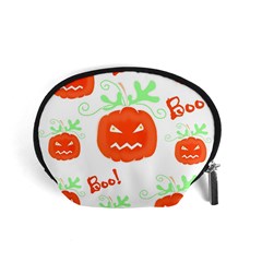 Halloween Pumpkins Pattern Accessory Pouches (small)  by Valentinaart