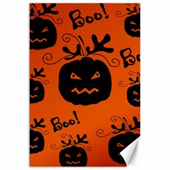 Halloween Black Pumpkins Pattern Canvas 20  X 30   by Valentinaart