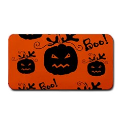 Halloween Black Pumpkins Pattern Medium Bar Mats by Valentinaart