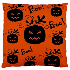 Halloween Black Pumpkins Pattern Standard Flano Cushion Case (two Sides) by Valentinaart