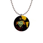 Halloween witch Button Necklaces Front