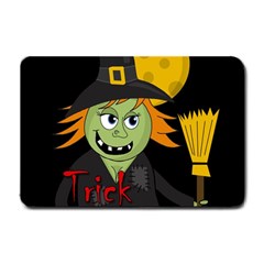 Halloween Witch Small Doormat  by Valentinaart