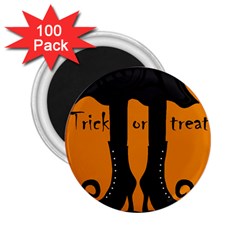 Halloween - Witch Boots 2 25  Magnets (100 Pack)  by Valentinaart