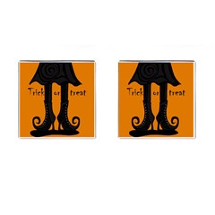 Halloween - Witch Boots Cufflinks (square) by Valentinaart