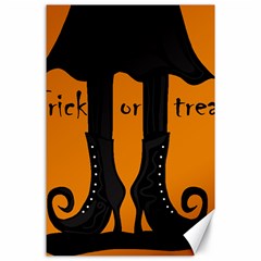 Halloween - Witch Boots Canvas 24  X 36  by Valentinaart