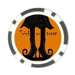 Halloween - Witch Boots Poker Chip Card Guards (10 Pack)  by Valentinaart