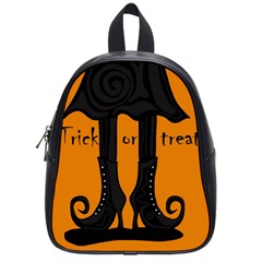 Halloween - Witch Boots School Bags (small)  by Valentinaart