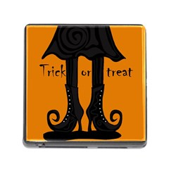 Halloween - Witch Boots Memory Card Reader (square) by Valentinaart